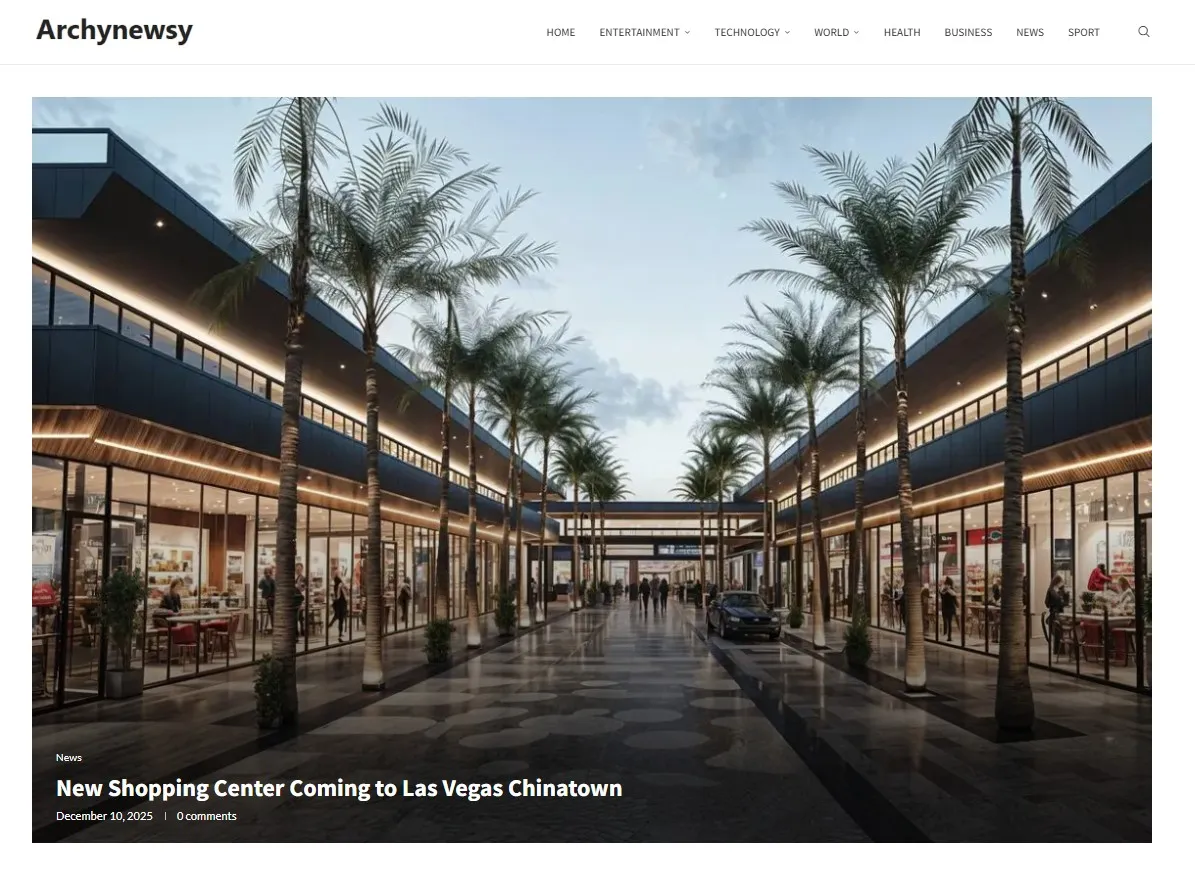 New Shopping Center Coming to Las Vegas Chinatown