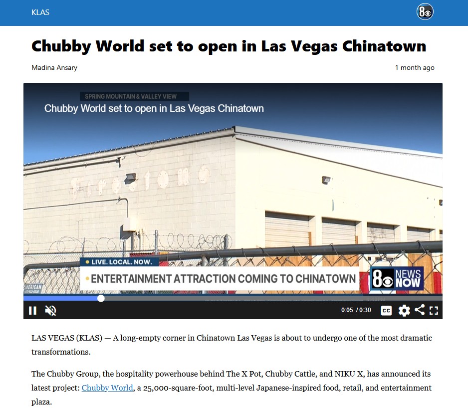 Chubby World set to open in Las Vegas Chinatown