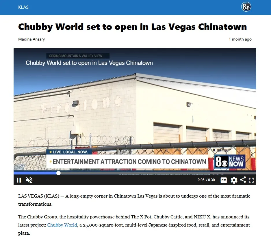 Chubby World set to open in Las Vegas Chinatown