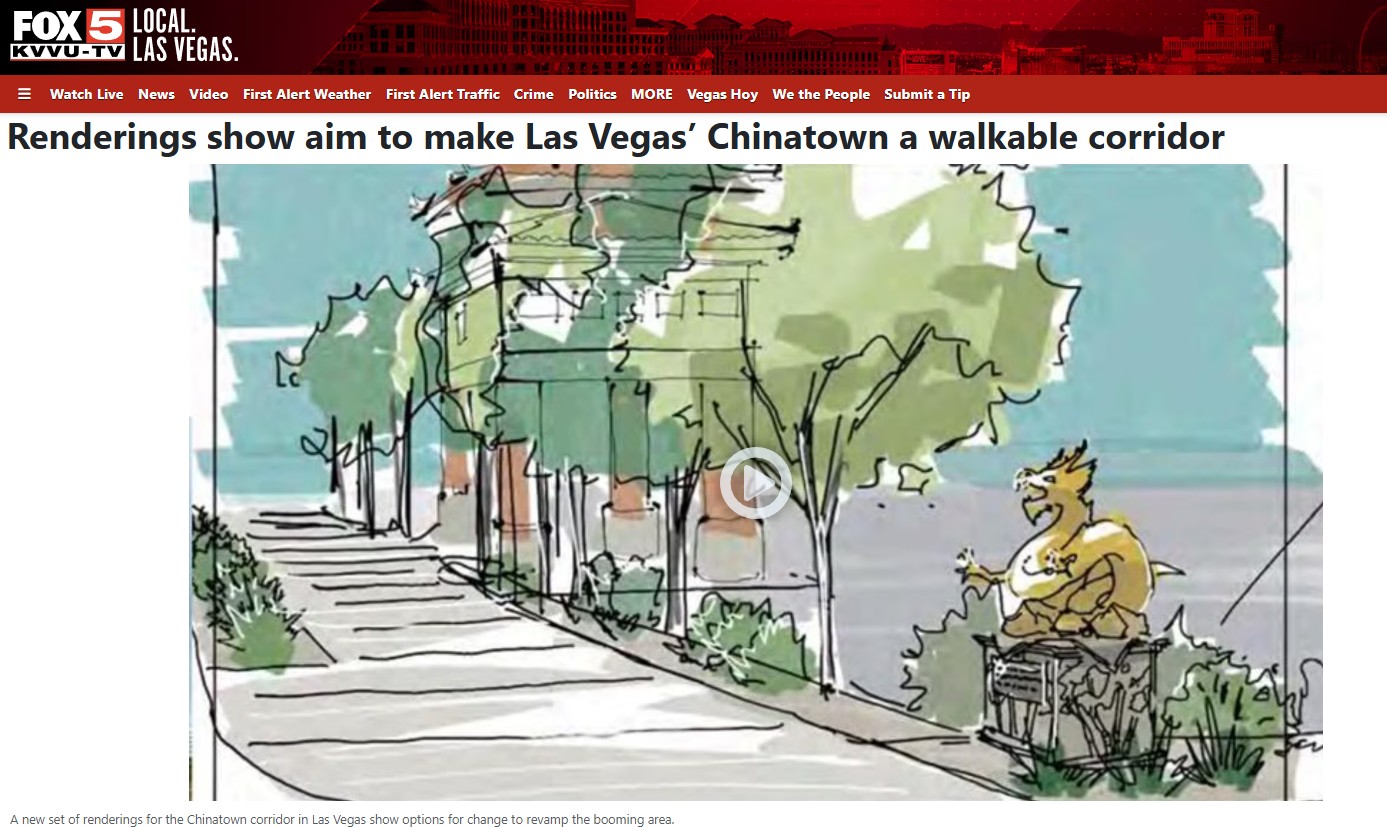 Renderings show aim to make Las Vegas’ Chinatown a walkable corridor